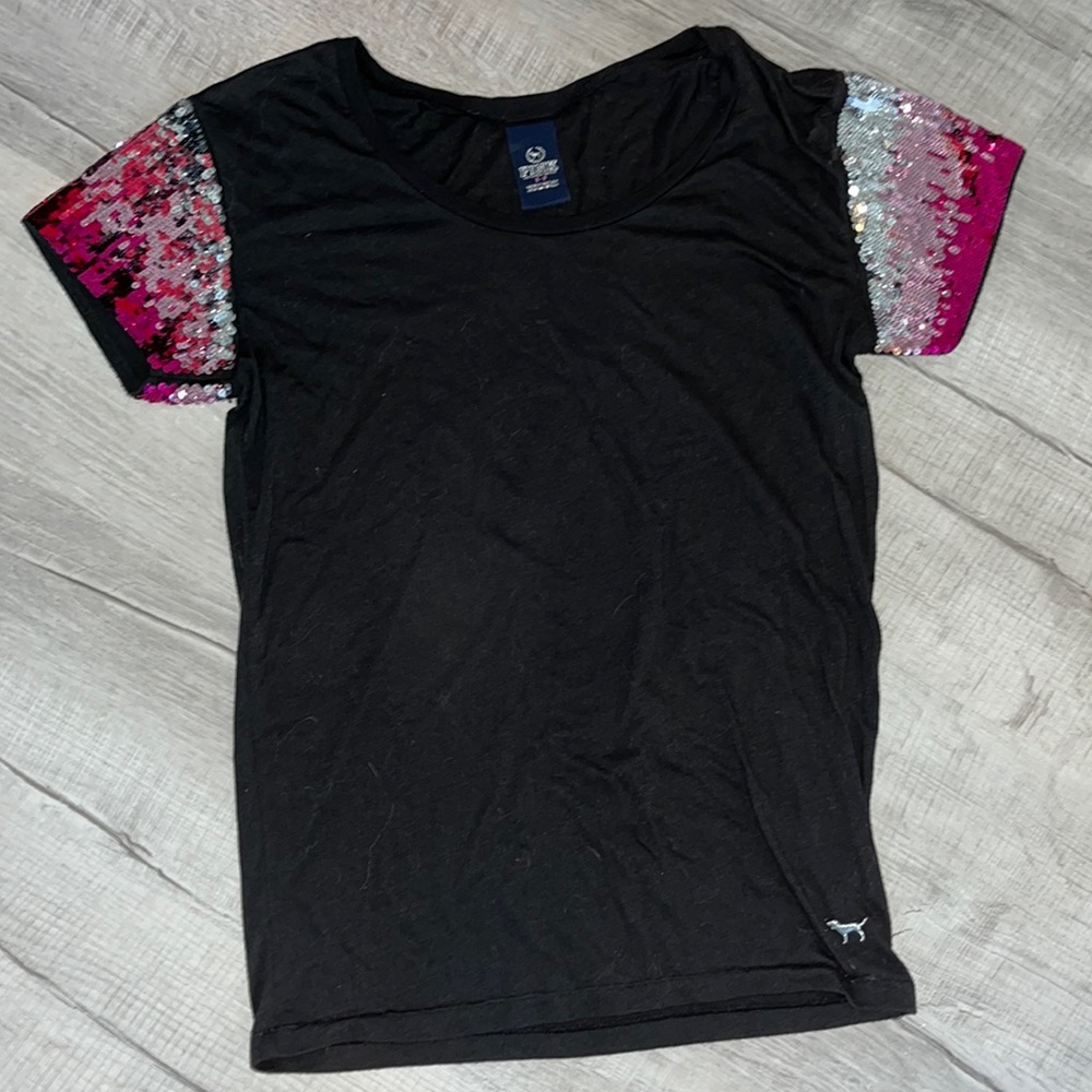 Victoria secret pink sequin shirt